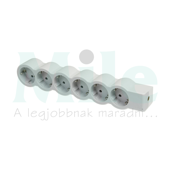 Asztali elosztósor 3680W fehér/szürke 6x2P+E/230V 16A IP20 Standard LEGRAND