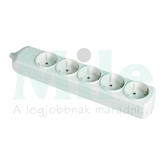 Asztali elosztósor 3680W vezeték nélkül 5x2P+E/230V 16A fehér IP20 SOLERA