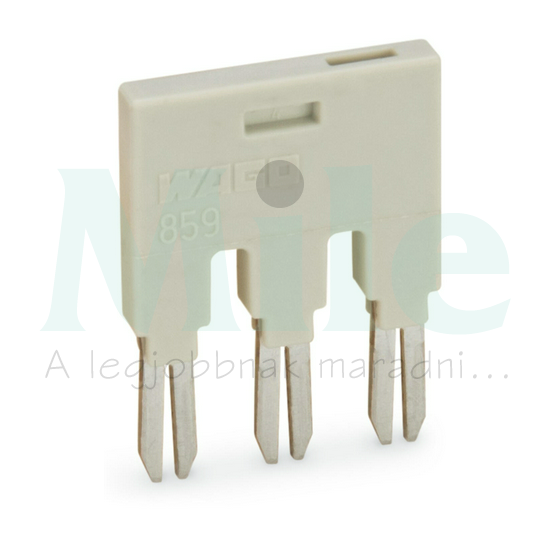 Átkötőhíd 3P világosszürke kapocshíd WAGO