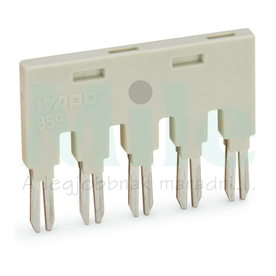 Átkötőhíd 5P világosszürke kapocshíd WAGO