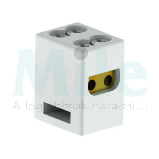 Átvezető kapocs 2P kerámia 0.8-6mm2/sokerű 0.8-6mm2/tömör szürke csavaros KS KOPOS