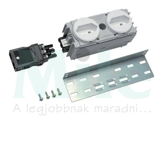 Beépítőkészlet 2x2P+F dugaljhoz Volta Hager
