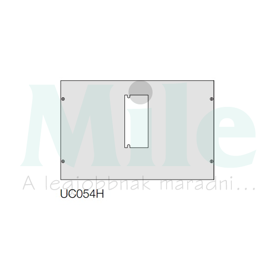 Beépítőkészlet h1000 kompakt kész. függ. 600mm 800mm x 200mm Quadro Hager