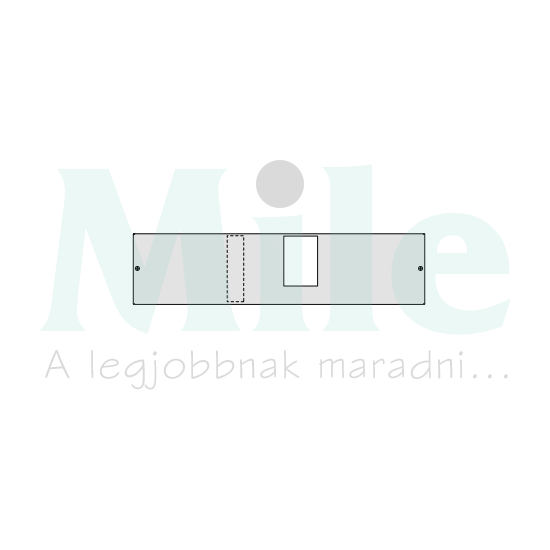 Beépítőkészlet h630 kompakt kész. vízsz. 200mm 800mm x 80mm Quadro Hager