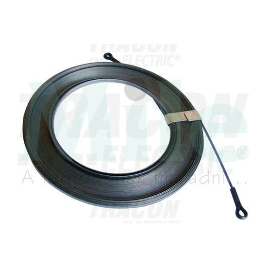 Behúzószál lapos acél 3.7mm/ 10m védőcső-hoz TRACON