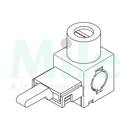 Betápkapocs tüskés sorolósínhez 25mm2-vezetőhöz(max.) ASF-25-K FINGERSICHER Pollmann