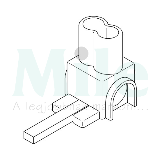 Betápkapocs tüskés sorolósínhez 35mm2-vezetőhöz(max.) AS/35-SL SO ISO. GRAU Pollmann