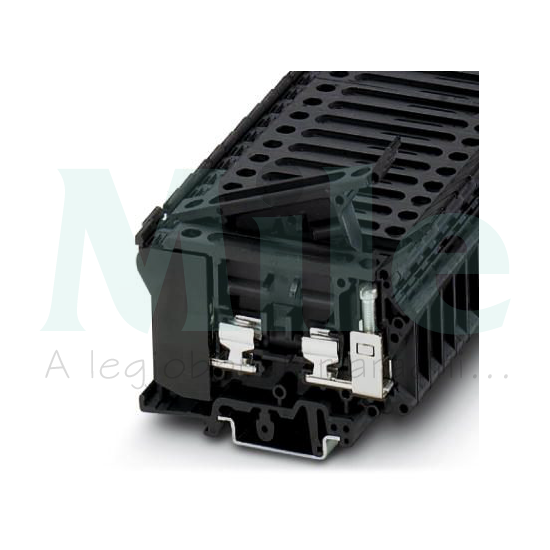 Biztosítós sorkapocs TS35/32 6,3x32 mm fekete kihajtható-aljzat 10A UK  6,3-HESI PHOENIX CONTACT