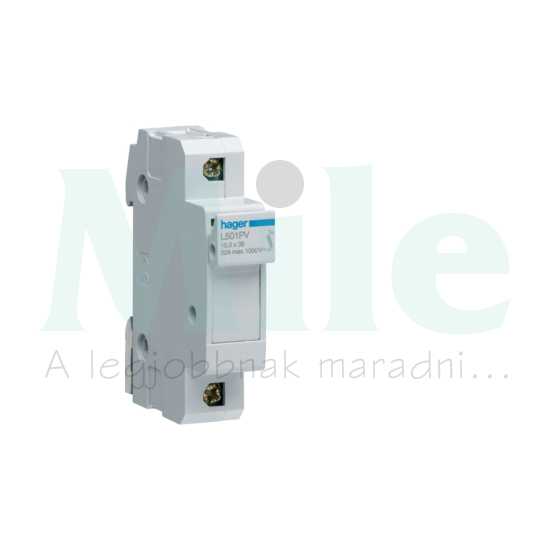 Biztosítós szakaszolókapcsoló DC 10x38mm 32A 690-1000V DC L38 Hager