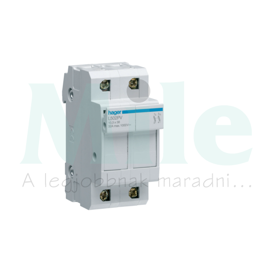 Biztosítós szakaszolókapcsoló DC 10x38mm 32A 690-1000V DC L38 Hager