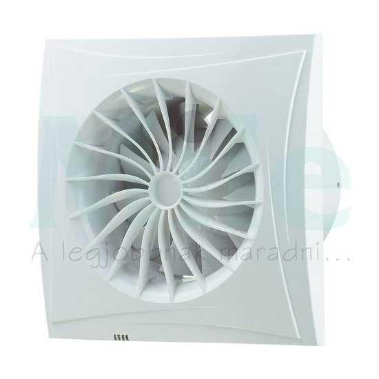 Ventilátor golyóscsapágy időzítő 100mm csőre 97m3/h IP45 axiál 230V Sileo 100 T Blauberg