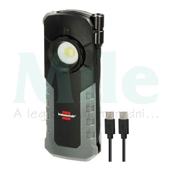 LED kézilámpa USB-C-kábellel Li-ion-akku 3.7V DC 1000lm IP54 HL 1000 ACW LECTRA