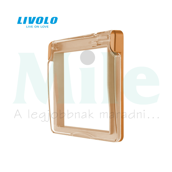 C7 csapófedél 162 dugaljhoz 58x58mm arany C71WFG LIVOLO