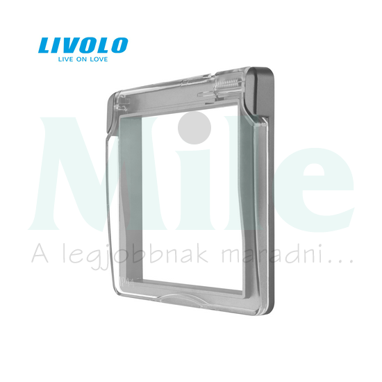 C7 csapófedél 162 dugaljhoz 58x58mm ezüst  C71WFS LIVOLO