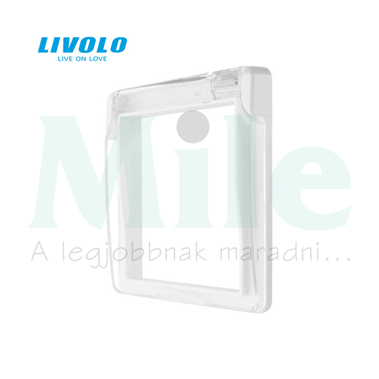 C7 csapófedél 162 dugaljhoz 58x58mm fehér  C71WFW LIVOLO