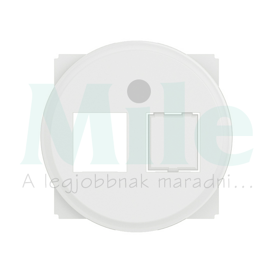Céliane 1x vagy 2xRJ45 Keystone adapter burkolattal, fehér