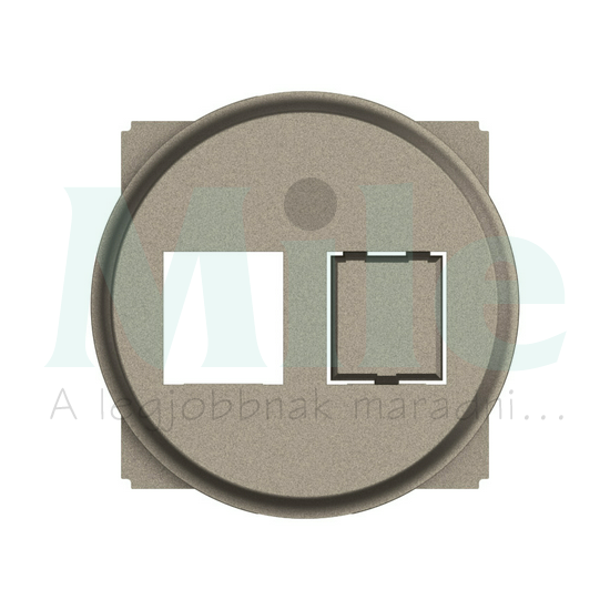 Céliane 1x vagy 2xRJ45 Keystone adapter burkolattal, titánium