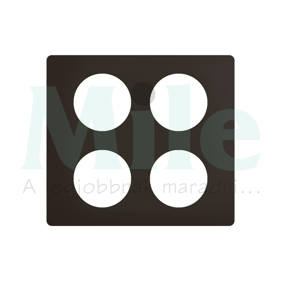 Céliane 2x2-es keret, matt fekete