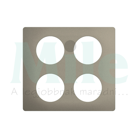 Céliane 2x2-es keret, selyemfényű acél