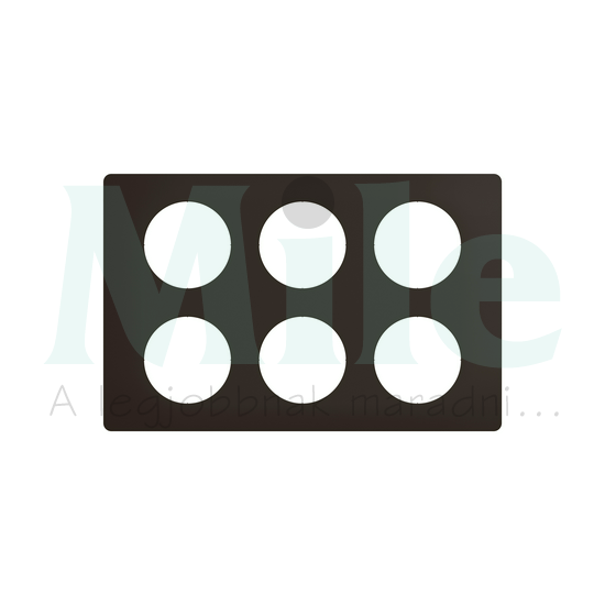 Céliane 2x3-as keret, matt fekete