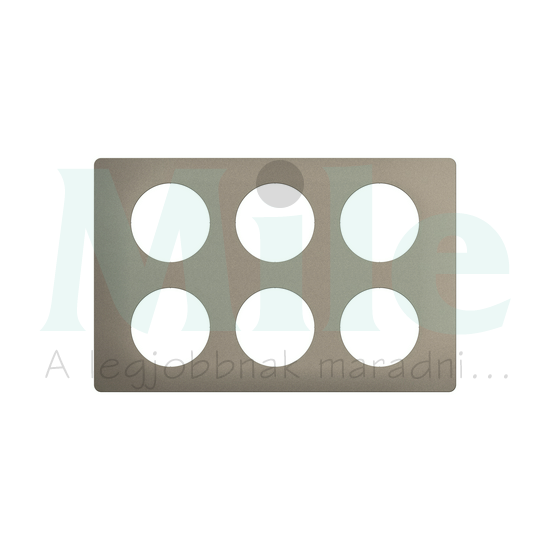 Céliane 2x3-as keret, selyemfényű acél