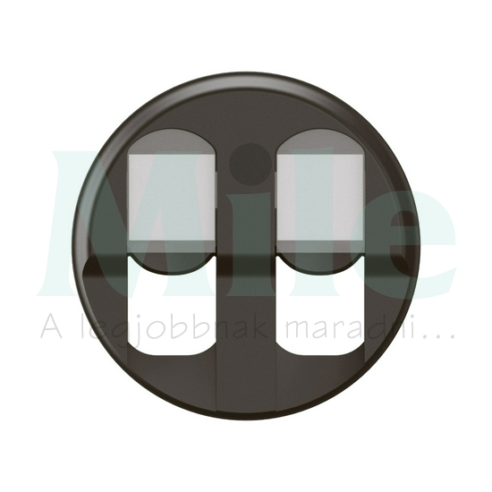 Céliane 2xRJ45 burkolat, fekete