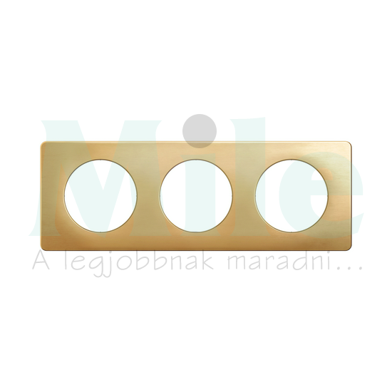 Céliane 3-as keret selyemfényű réz