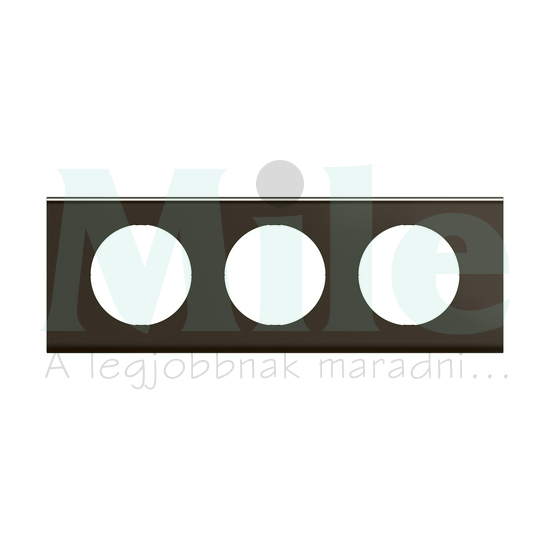 Céliane 3-as keret, selyemfényű sötét nikkel