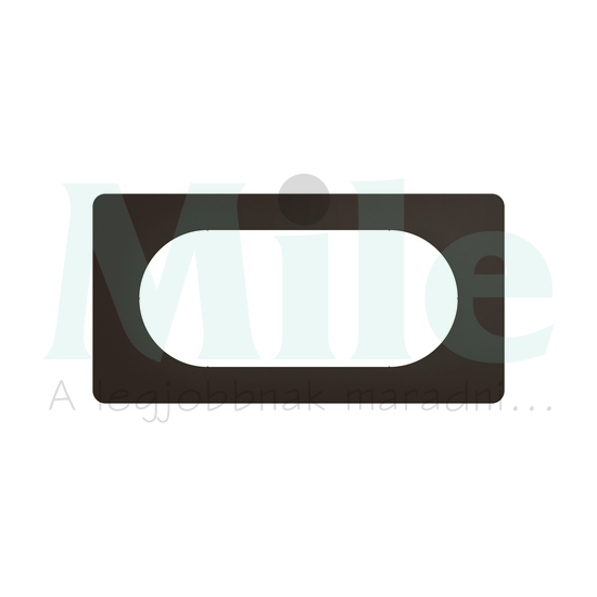 Céliane 4/5 modulos keret, matt fekete