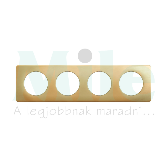 Céliane 4-es keret selyemfényű réz