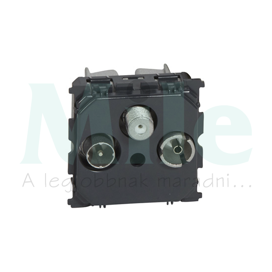 Céliane antenna aljzat TV-R-SAT süllyesztett 3-kimenet végzáró 1.5dB/860MHz LEGRAND