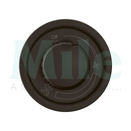 Céliane forgatógombos mennyezeti ventilátor vezérlő burkolat, fekete