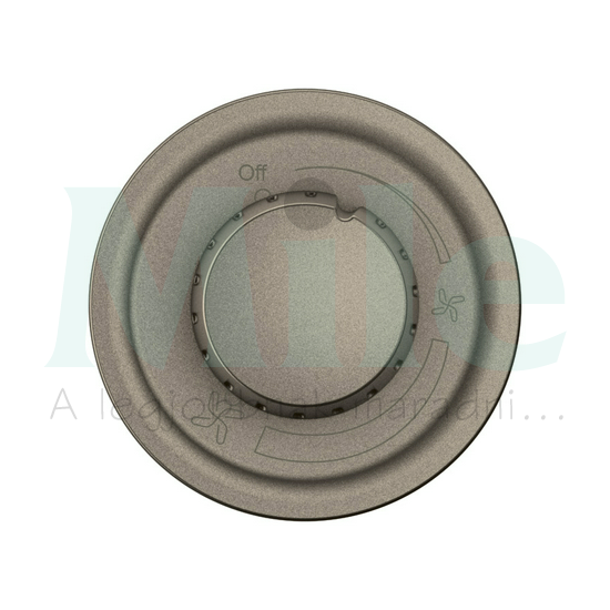 Céliane forgatógombos mennyezeti ventilátor vezérlő burkolat, titánium