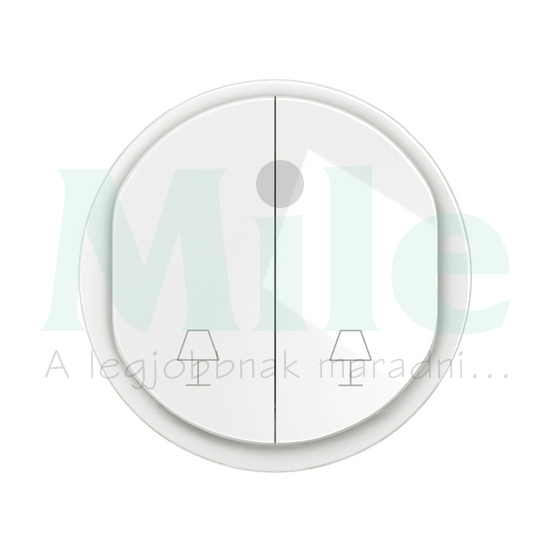 Céliane hotel éjjeli lámpák dupla 106 váltókapcsoló burkolat, fehér