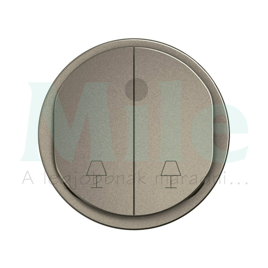 Céliane hotel éjjeli lámpák dupla 106 váltókapcsoló burkolat, titánium