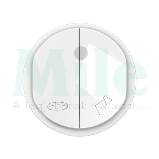 Céliane hotel mennyezeti és asztali lámpa dupla 106 váltókapcsoló burkolat, fehér