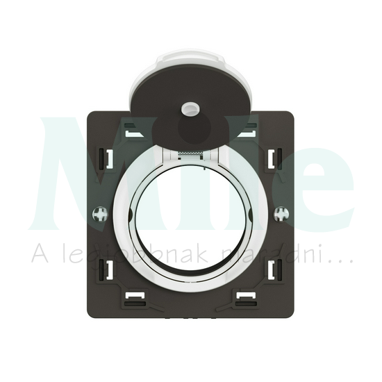 Céliane központi porszívó csatlakozó speciális elektromos csatlakozással, kerettel szállítva, fehér