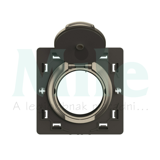 Céliane központi porszívó csatlakozó speciális elektromos csatlakozással, kerettel szállítva, titánium