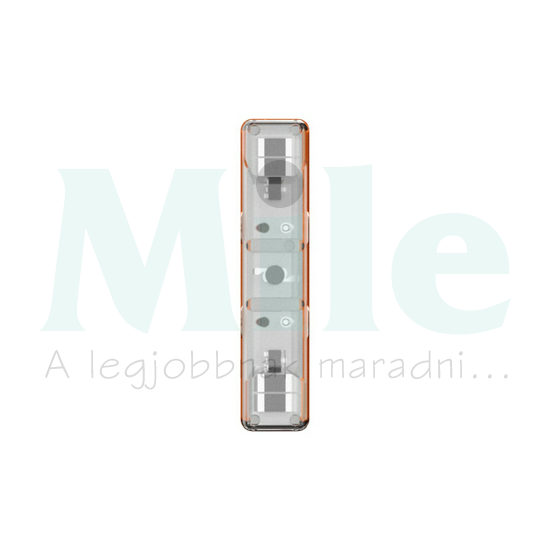 Céliane LED ellenőrzőfény, kék 230VAC 3mA, bepattintható, narancs jelölés (váltó kapcsoló)