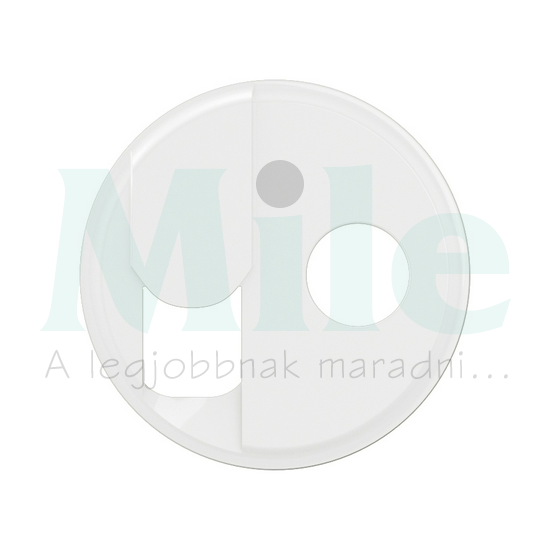 Céliane RJ45 + TV aljzat burkolat, fehér