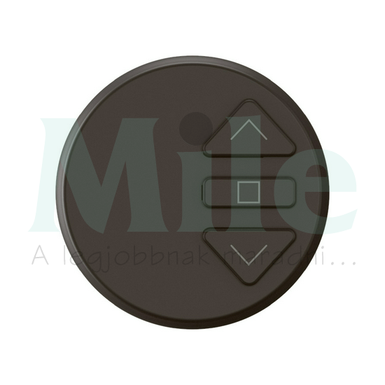 Céliane Somfy redőnykapcsoló burkolat, fekete