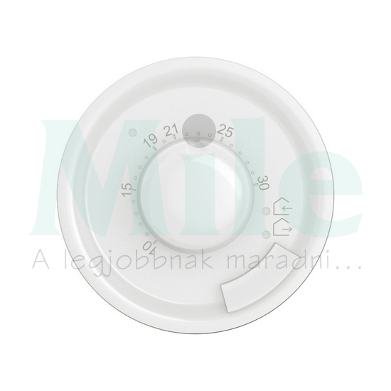 Céliane szobatermosztát burkolat, fehér