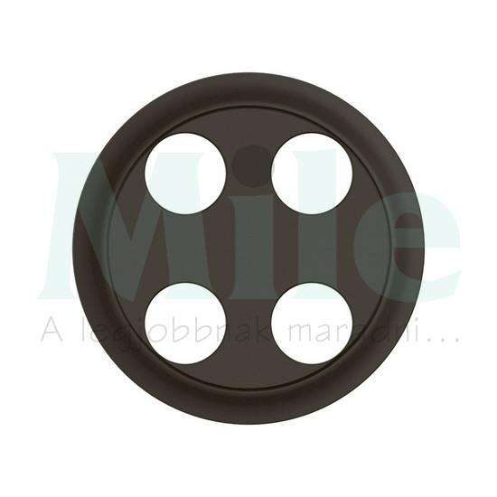 Céliane sztereó banándugós csatlakozóaljzat burkolat, fekete