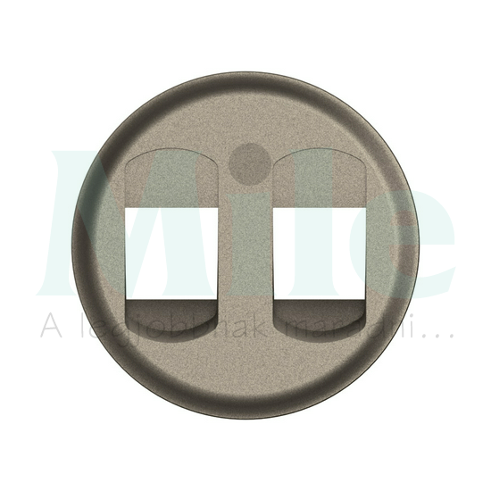 Céliane sztereó hangszóró csatlakozóaljzat burkolat, titánium