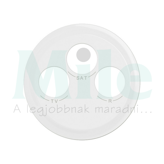 Céliane TV-RD-SAT (DAB+) csatlakozóajzat burkolat, fehér