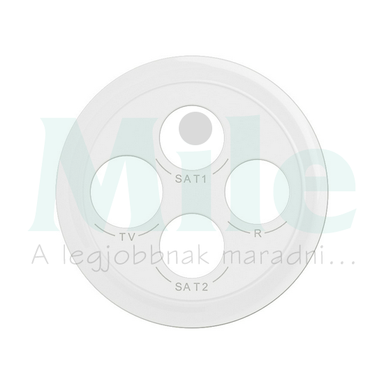Céliane TV-RD-SAT-SAT csatlakozóaljzat burkolat, fehér