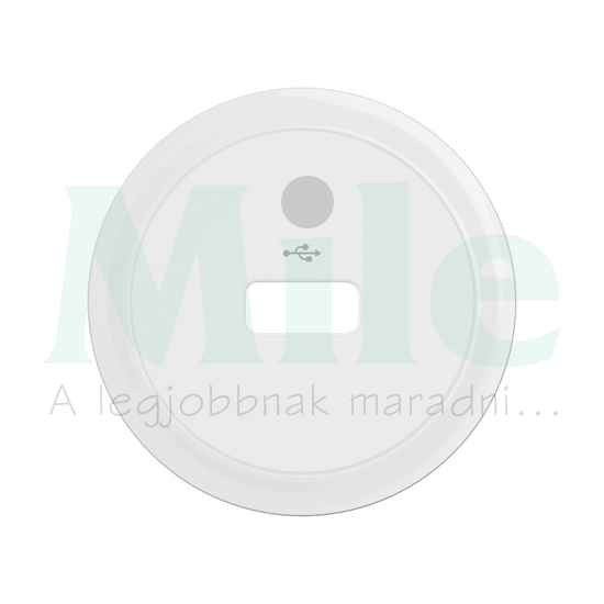 Céliane USB-A adatátviteli aljzat burkolat, fehér