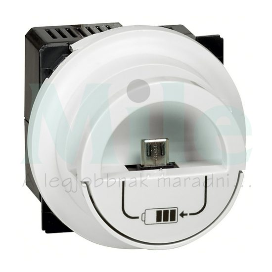 Céliane USB töltőaljzat A+A 2/ki 2400mA-max. 5V süllyesztett LEGRAND