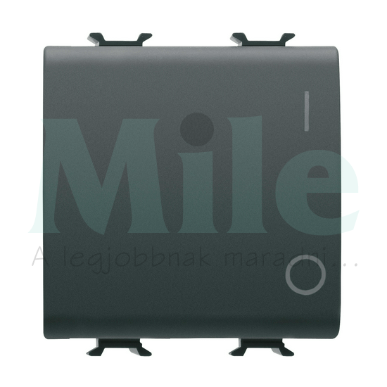 ChoruSmart 102 2P kapcsoló szimbólummal moduláris 2M fekete beépített rugós IP41 GEWISS