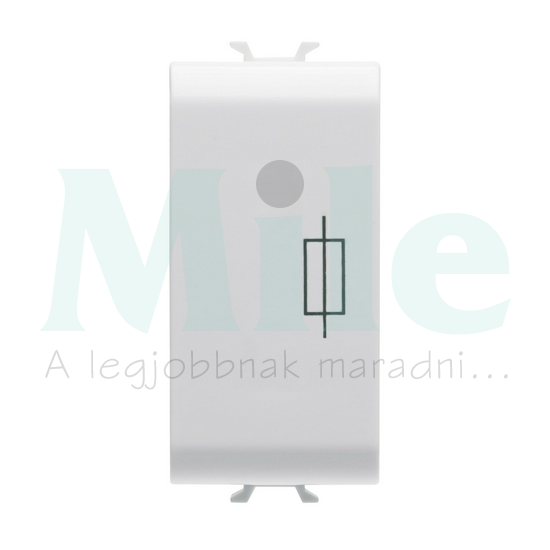 ChoruSmart biztosítóaljzat moduláris 1M fényes fehér 6.3x32mm 16A 250V AC előlapba GEWISS